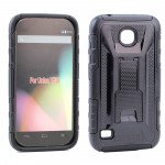 Wholesale Huawei Union Y538 Armor Holster Combo Belt Clip Case (Black)